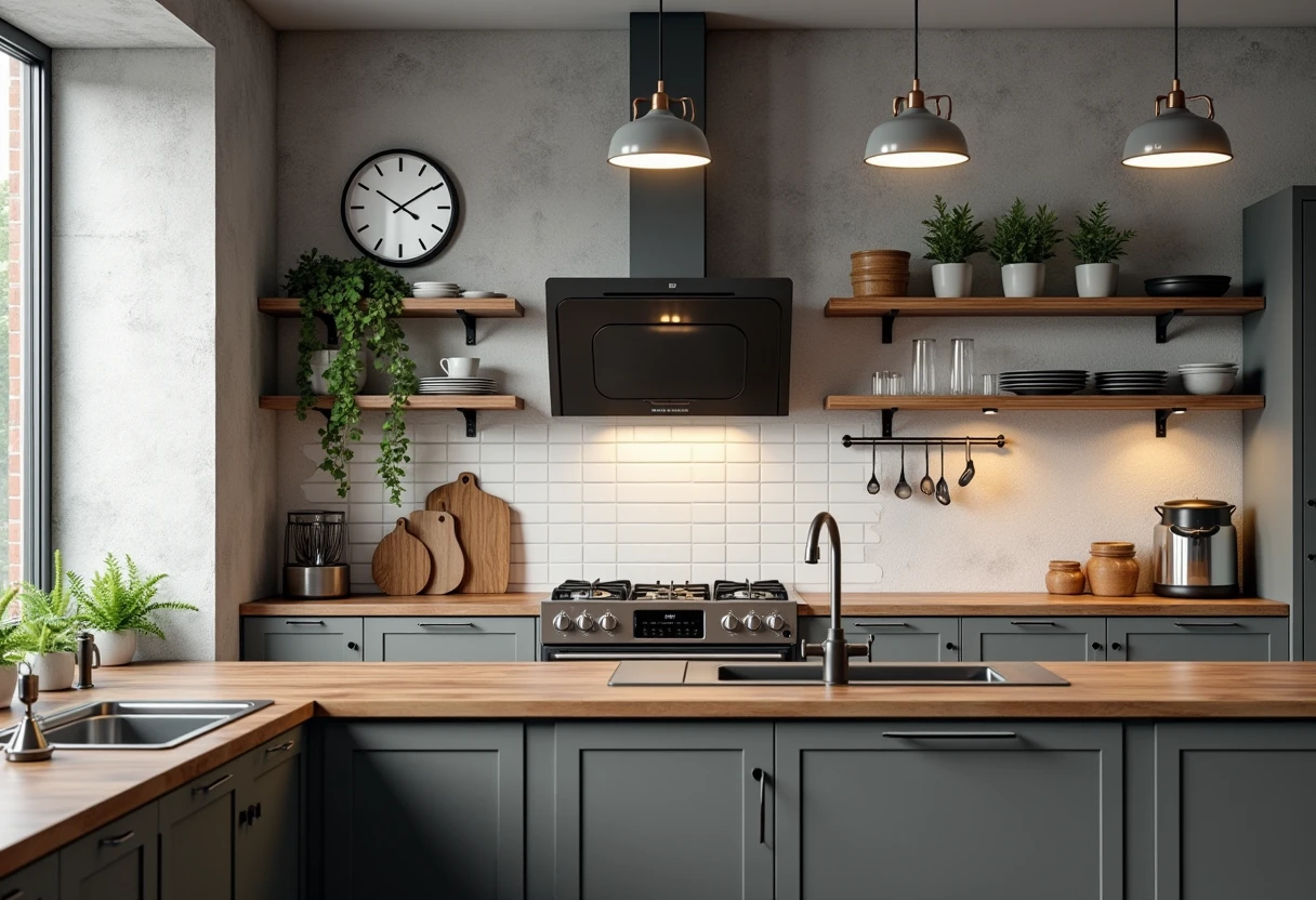 Loftowe dodatki do kuchni – styl i funkcjonalność