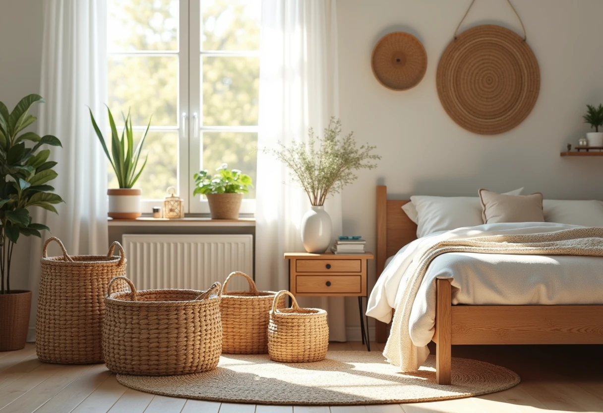 Jak wykorzystać koszyki rattanowe w aranżacji wnęt