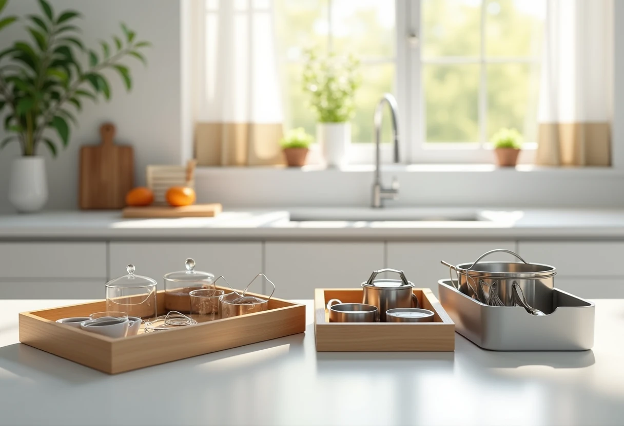 Przegląd kategorii szuflad organizerów dostępnych 