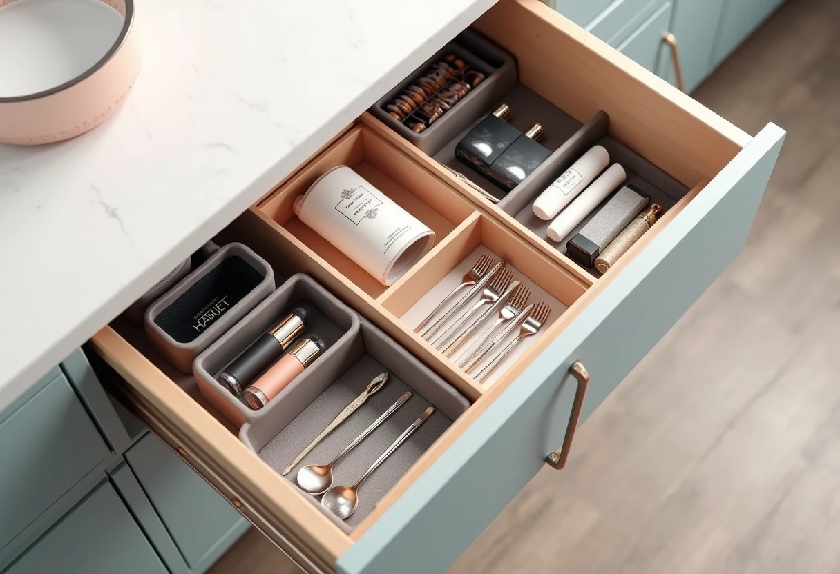 Przegląd kategorii szuflad organizerów dostępnych 