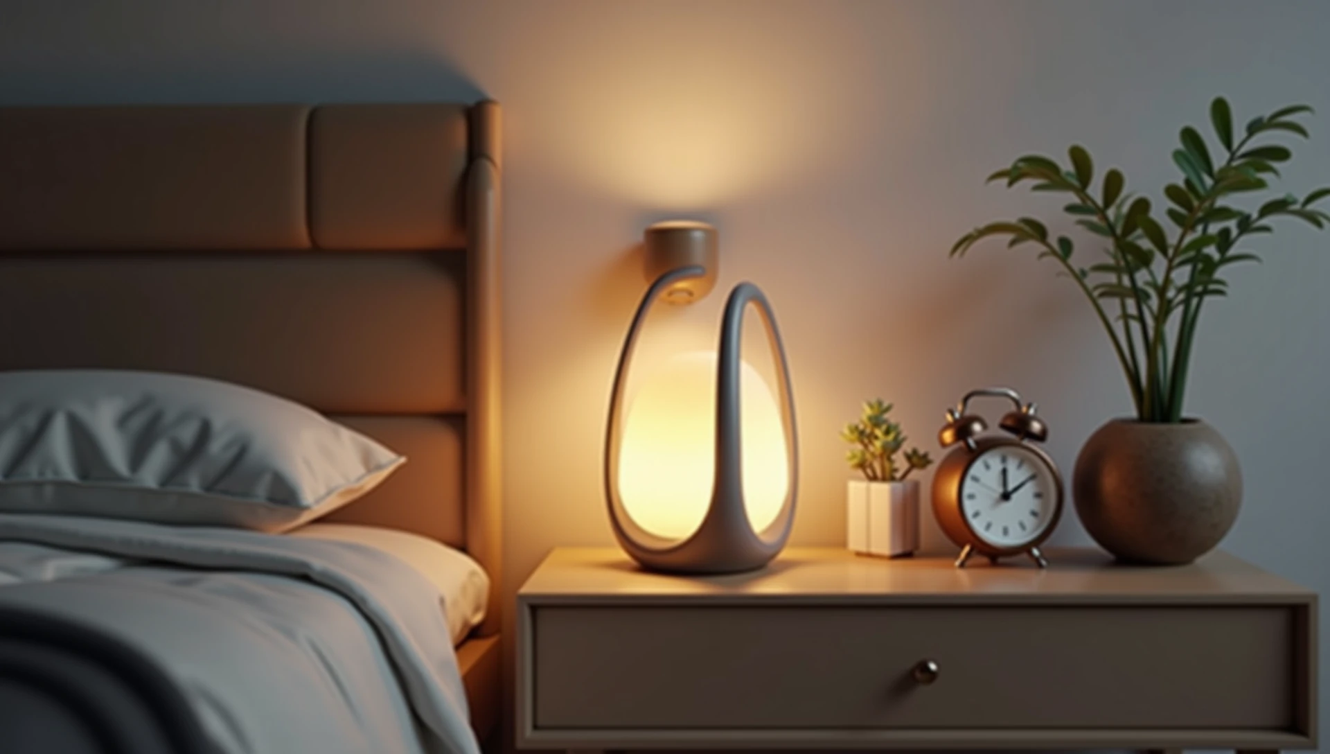 Stylowa lampka nocna design – Idealna do Twojej sypialni