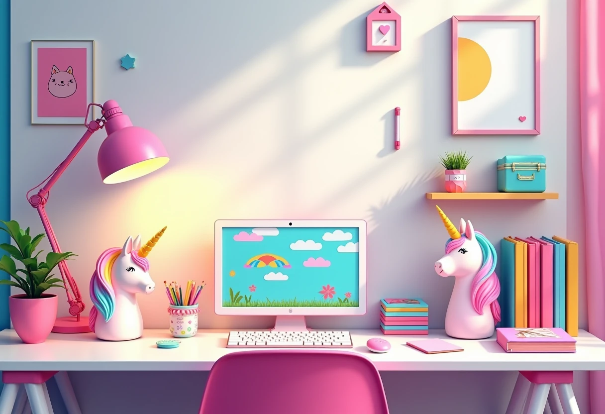 Pomysły na stylową organizację biurka z motywem je