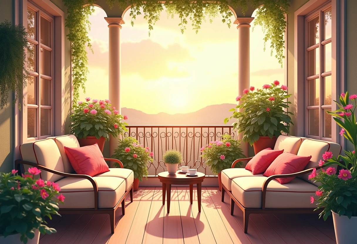 Aranżacja balkonu zachodniego – ciesz się popołudn