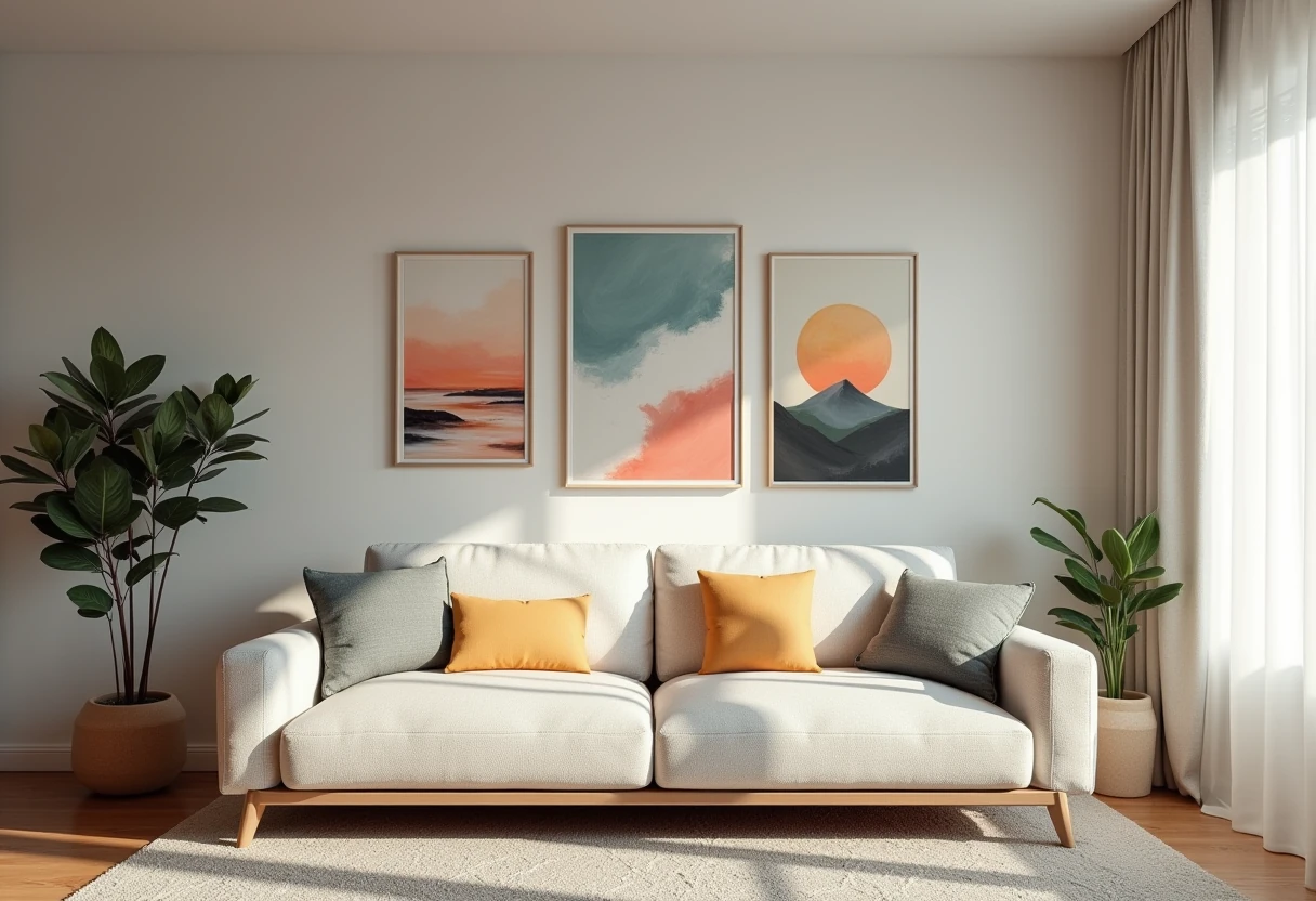 Różnorodność stylów obrazów do salonu