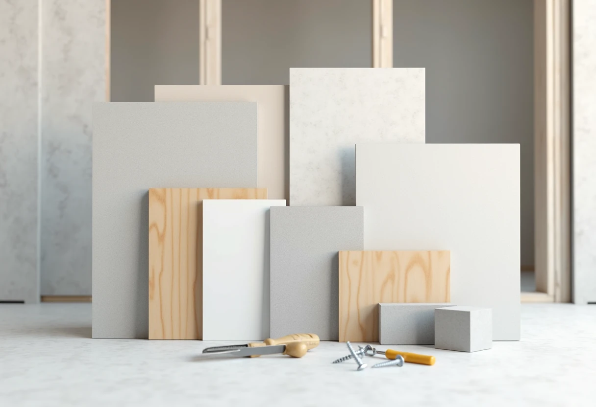 Rodzaje płyt do regipsów ścian działowych